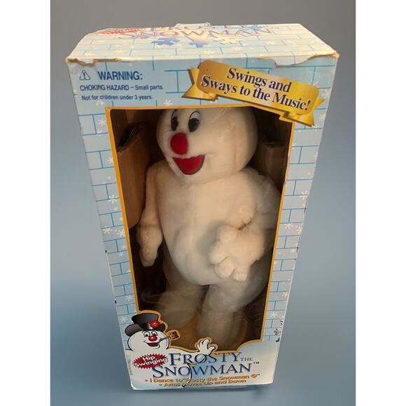 VTG Gemmy Hip Swinging Frosty Snowman Animated Singing Dancing W/Box 1998 -NICE! - Picture 1 of 11